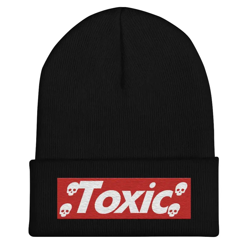 Embroidered Toxic Skulls Beanie